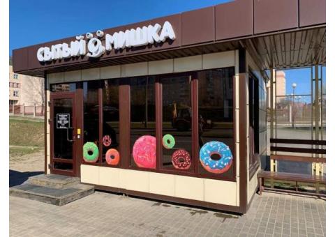 Донатс-кафе в спальном районе Гродно